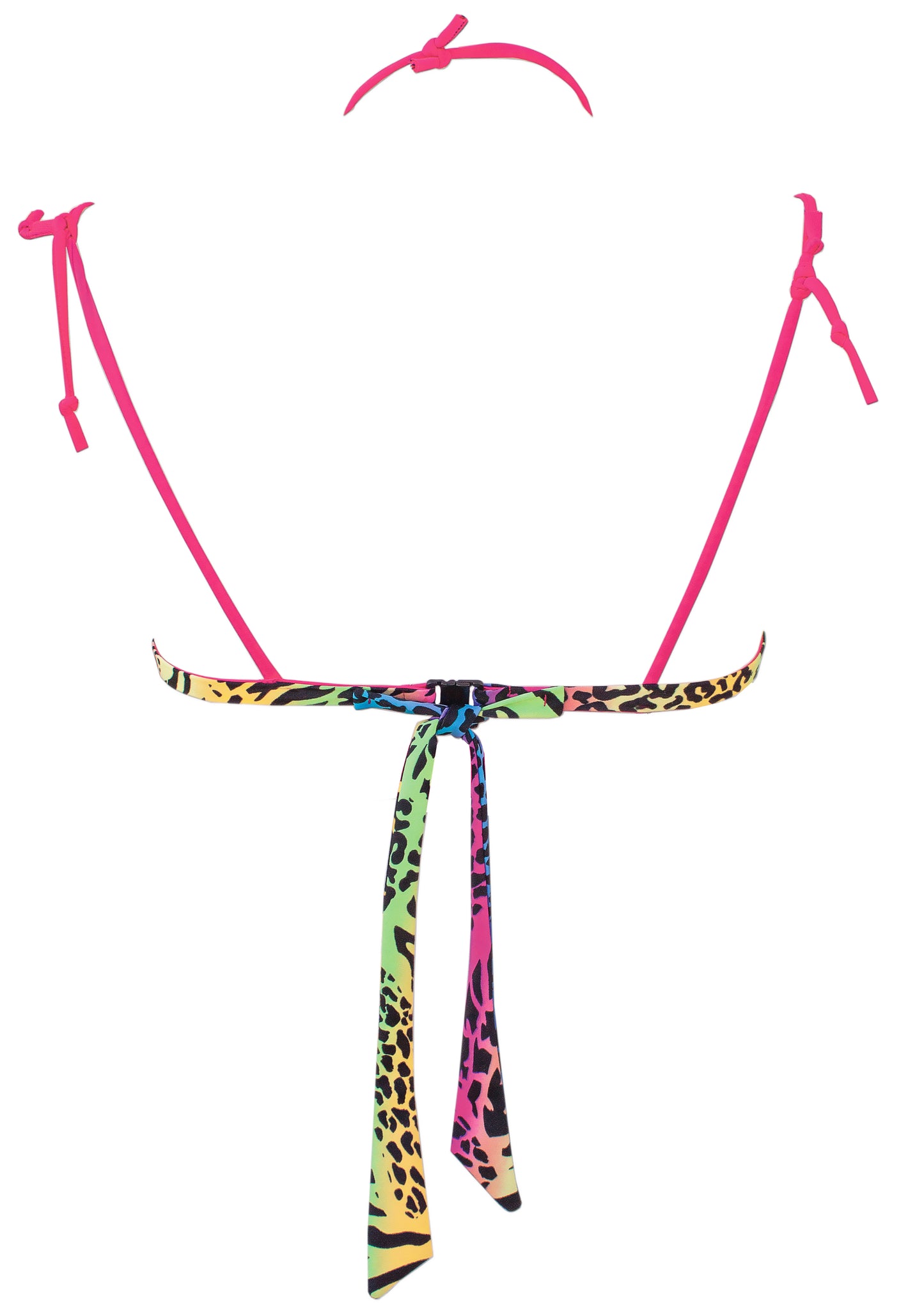 Top Bikini Fluo stampa animalier - Jungle-